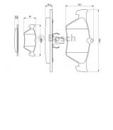 Комплект тормозных колодок BOSCH 0 986 461 129 Комплект тормозных колодок BOSCH 0 986 461 129