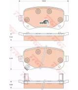 Комплект тормозных колодок TRW GDB4176 Комплект тормозных колодок TRW GDB4176