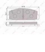Комплект тормозных колодок LYNXauto BD-5104 Комплект тормозных колодок LYNXauto BD-5104