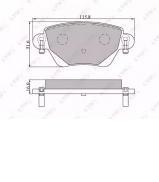 Комплект тормозных колодок LYNXauto BD-3007 Комплект тормозных колодок LYNXauto BD-3007