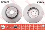 Тормозной диск TRW DF6629 Тормозной диск TRW DF6629