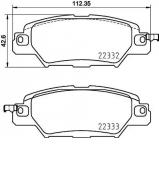 Комплект тормозных колодок BREMBO P 49 053 Комплект тормозных колодок BREMBO P 49 053