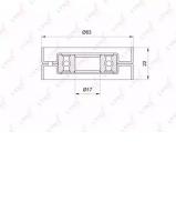Ролик LYNXauto PB-5022 Ролик LYNXauto PB-5022