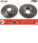 Тормозной диск TRW DF4047 Тормозной диск TRW DF4047