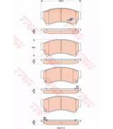 Комплект тормозных колодок TRW GDB3501 Комплект тормозных колодок TRW GDB3501