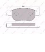 Комплект тормозных колодок LYNXauto BD-2202 Комплект тормозных колодок LYNXauto BD-2202