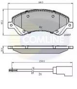 Комплект тормозных колодок COMLINE CBP21511 Комплект тормозных колодок COMLINE CBP21511