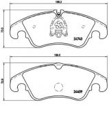 Комплект тормозных колодок BREMBO P 85 098 Комплект тормозных колодок BREMBO P 85 098