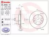 Тормозной диск BREMBO 09.B463.10 Тормозной диск BREMBO 09.B463.10