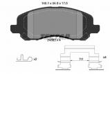 Комплект тормозных колодок TEXTAR 2458301 Комплект тормозных колодок TEXTAR 2458301