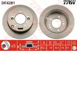 Тормозной диск TRW DF4281 Тормозной диск TRW DF4281