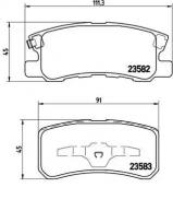 Комплект тормозных колодок BREMBO P 54 031 Комплект тормозных колодок BREMBO P 54 031