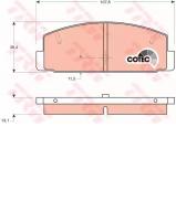 Комплект тормозных колодок TRW GDB3088 Комплект тормозных колодок TRW GDB3088