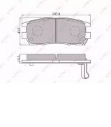 Комплект тормозных колодок LYNXauto BD-5502 Комплект тормозных колодок LYNXauto BD-5502