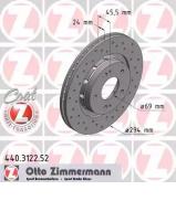 Тормозной диск ZIMMERMANN 440.3122.52 Тормозной диск ZIMMERMANN 440.3122.52