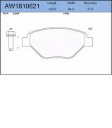 Комплект тормозных колодок AYWIPARTS AW1810621 Комплект тормозных колодок AYWIPARTS AW1810621