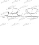 Комплект тормозных колодок PATRON PBP1930 Комплект тормозных колодок PATRON PBP1930