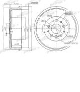 Тормозный барабан PATRON PDR1210 Тормозный барабан PATRON PDR1210