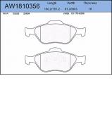 Комплект тормозных колодок AYWIPARTS AW1810356 Комплект тормозных колодок AYWIPARTS AW1810356