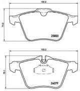 Комплект тормозных колодок BREMBO P 36 028 Комплект тормозных колодок BREMBO P 36 028