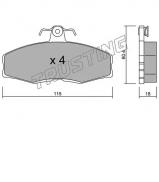 Комплект тормозных колодок TRUSTING 041.0 Комплект тормозных колодок TRUSTING 041.0