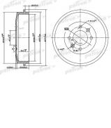Тормозный барабан PATRON PDR1126 Тормозный барабан PATRON PDR1126