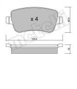 Комплект тормозных колодок METELLI 22-0706-0 Комплект тормозных колодок METELLI 22-0706-0