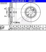 Тормозной диск ATE 24.0126-0120.1 Тормозной диск ATE 24.0126-0120.1