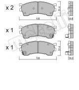 Комплект тормозных колодок METELLI 22-0223-1 Комплект тормозных колодок METELLI 22-0223-1
