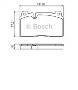 Комплект тормозных колодок BOSCH 0 986 494 702 Комплект тормозных колодок BOSCH 0 986 494 702