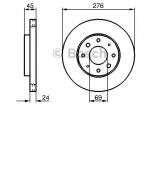 Тормозной диск BOSCH 0 986 479 140 Тормозной диск BOSCH 0 986 479 140