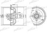 Тормозный барабан PATRON PDR1115 Тормозный барабан PATRON PDR1115