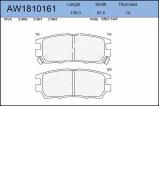 Комплект тормозных колодок AYWIPARTS AW1810161 Комплект тормозных колодок AYWIPARTS AW1810161