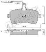 Комплект тормозных колодок METELLI 22-0600-0 Комплект тормозных колодок METELLI 22-0600-0
