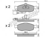 Комплект тормозных колодок TRUSTING 148.1 Комплект тормозных колодок TRUSTING 148.1