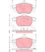 Комплект тормозных колодок TRW GDB1429 Комплект тормозных колодок TRW GDB1429