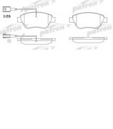 Комплект тормозных колодок PATRON PBP1466 Комплект тормозных колодок PATRON PBP1466