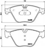 Комплект тормозных колодок BREMBO P 06 074 Комплект тормозных колодок BREMBO P 06 074