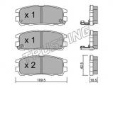 Комплект тормозных колодок TRUSTING 367.0 Комплект тормозных колодок TRUSTING 367.0