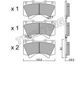Комплект тормозных колодок TRUSTING 837.0 Комплект тормозных колодок TRUSTING 837.0