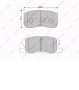 Комплект тормозных колодок LYNXauto BD-5515 Комплект тормозных колодок LYNXauto BD-5515