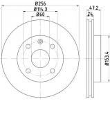Тормозной диск TEXTAR 92133600 Тормозной диск TEXTAR 92133600