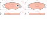Комплект тормозных колодок TRW GDB1321 Комплект тормозных колодок TRW GDB1321