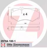 Комплект тормозных колодок ZIMMERMANN 29784.180.1 Комплект тормозных колодок ZIMMERMANN 29784.180.1